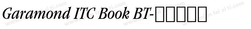 Garamond ITC Book BT字体转换